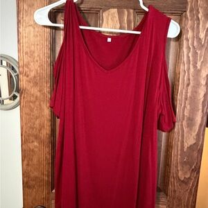 Elegant Red Women's Top